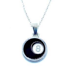 8 Ball Necklace Billiards Pool